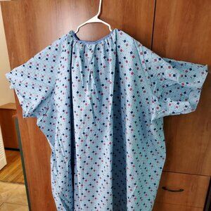 over sized hospital patient gown